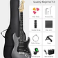 Donner DST-80 Kit Guitarra Eléctrica Stratocaster con Amplificador Recargable 5W Matte Black EC6961 - Miniatura 2