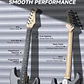 Donner DST-80 Kit Guitarra Eléctrica Stratocaster con Amplificador Recargable 5W Matte Black EC6961 - Miniatura 3