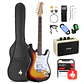 Donner DST-100S Kit Guitarra Eléctrica Stratocaster HSS con Amplificador 3W Sunburst EC1098 - Miniatura 1