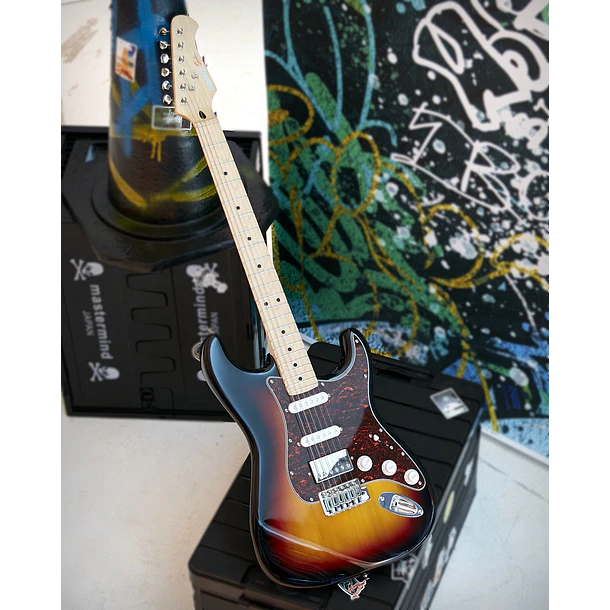Donner DST-152 Kit Guitarra Eléctrica Stratocaster HSS con Coil Split y Amplificador Sunburst EC1415 8