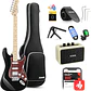 Donner DST-152 Kit Guitarra Eléctrica Stratocaster HSS con Coil Split y Amplificador Negra EC1416 - Miniatura 2