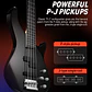 Donner DPJ-100 Bajo Eléctrico PJ 4 Cuerdas con Preamp Activo de 4 Bandas Negro EC1386 - Miniatura 2