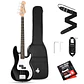 Donner DPB-510 Bajo Eléctrico Precision 4 Cuerdas Tamaño Completo con Funda Negro EC1228 - Miniatura 1
