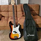 Donner DJB-510 Bajo Eléctrico Jazz Bass 4 Cuerdas Tamaño Completo con Funda Blanco EC1389 - Thumbnail 2