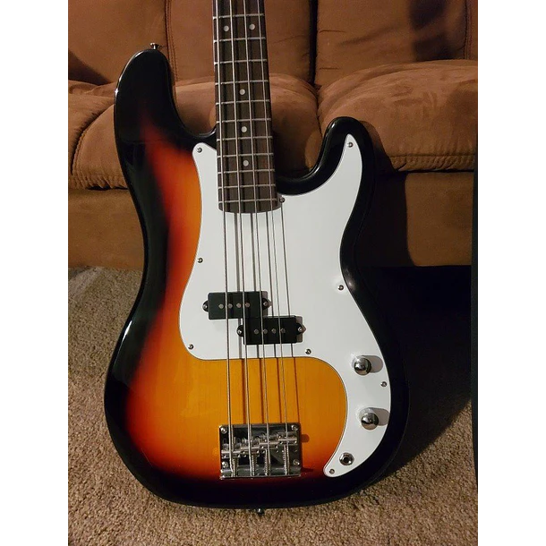 Donner DJB-510 Bajo Eléctrico Jazz Bass 4 Cuerdas Tamaño Completo con Funda Blanco EC1389 3