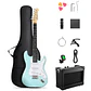 Donner DST-80 Kit Guitarra Eléctrica Stratocaster con Amplificador Recargable 5W Surf Green EC6960 - Miniatura 1