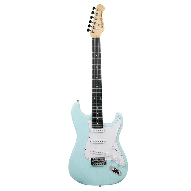 Donner DST-80 Kit Guitarra Eléctrica Stratocaster con Amplificador Recargable 5W Surf Green EC6960 2