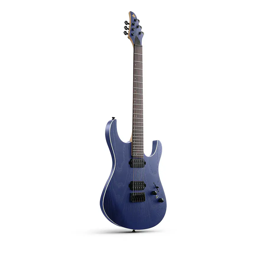 Donner DMT-200 Guitarra Eléctrica Metal Caoba y Fresno 24 Trastes Doble Humbucker Royal Blue EC7259 1