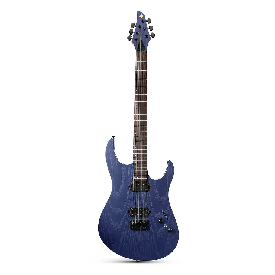 Donner DMT-200 Guitarra Eléctrica Metal Caoba y Fresno 24 Trastes Doble Humbucker Royal Blue EC7259 2