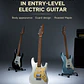 Donner DST-550 Guitarra Eléctrica Superstrat HSS ThunderForge con Coil Split Degradado Amatista-Blanco EC7148 - Miniatura 3