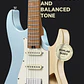 Donner DST-550 Guitarra Eléctrica Superstrat HSS ThunderForge con Coil Split Degradado Amatista-Blanco EC7148 - Miniatura 4