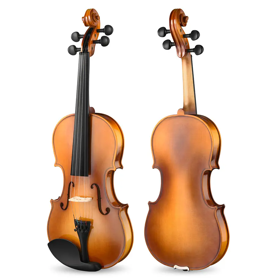 Donner Eastar EVA-330 Violín 4/4 de Madera Maciza Set Completo con Dos Arcos EB0217 2