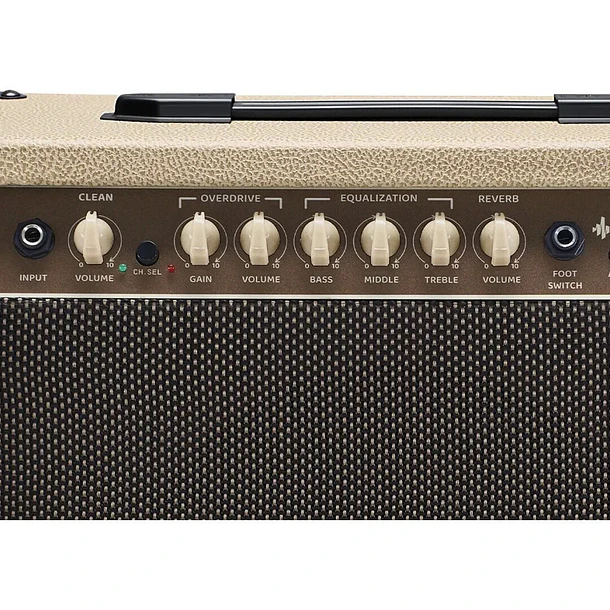 Donner DSK-30R Amplificador Combo de Guitarra 30W con Reverb de Resorte Real y Parlante de 10 Pulgadas Beige EC7603 5