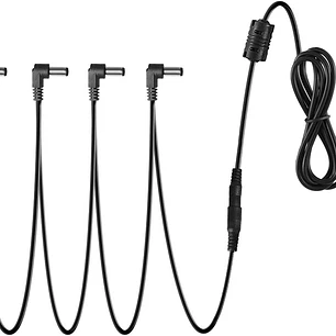 Donner DPA-1 Adaptador de Corriente 9V para Pedales de Efecto con Cable de 5 Salidas EC837