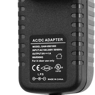 Donner DPA-1 Adaptador de Corriente 9V para Pedales de Efecto con Cable de 5 Salidas EC837