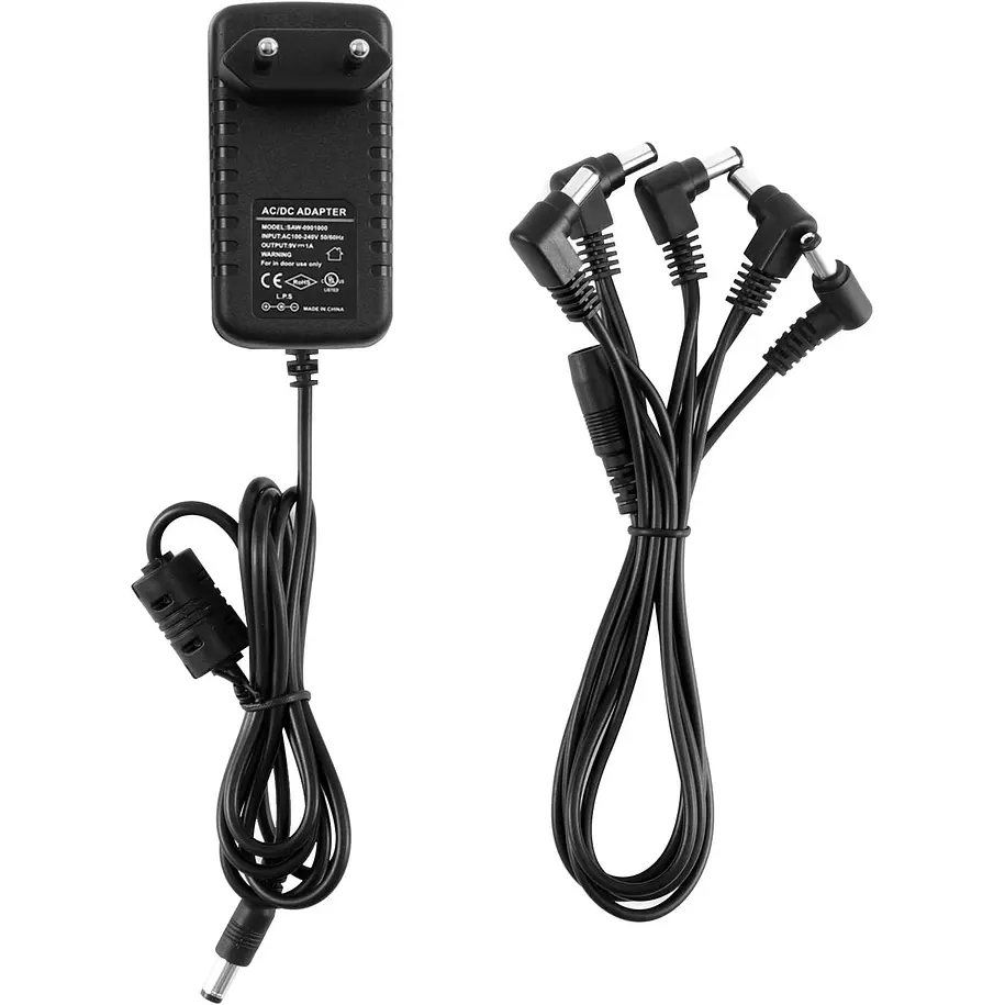 Donner DPA-1 Adaptador de Corriente 9V para Pedales de Efecto con Cable de 5 Salidas EC837 7