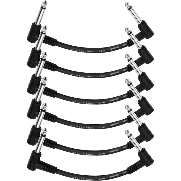 Donner Cable Patch 15 cm para Pedales de Efecto Conectores 1/4