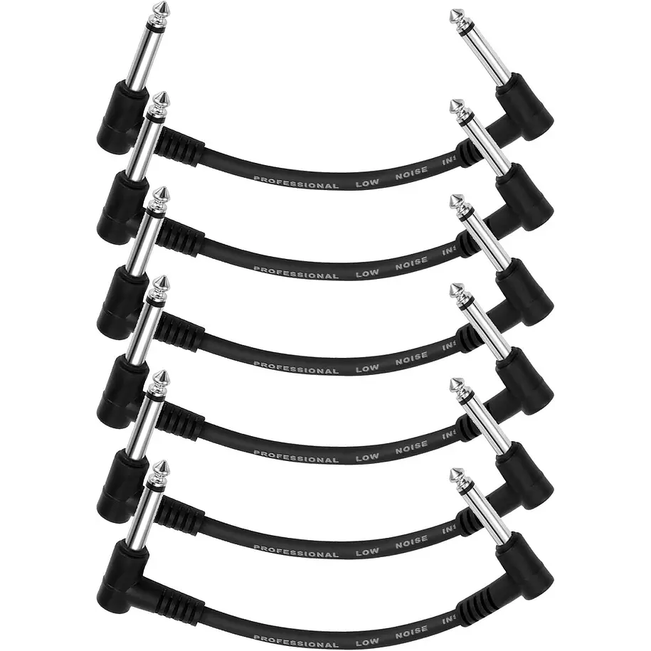 Donner Cable Patch 15 cm para Pedales de Efecto Conectores 1/4