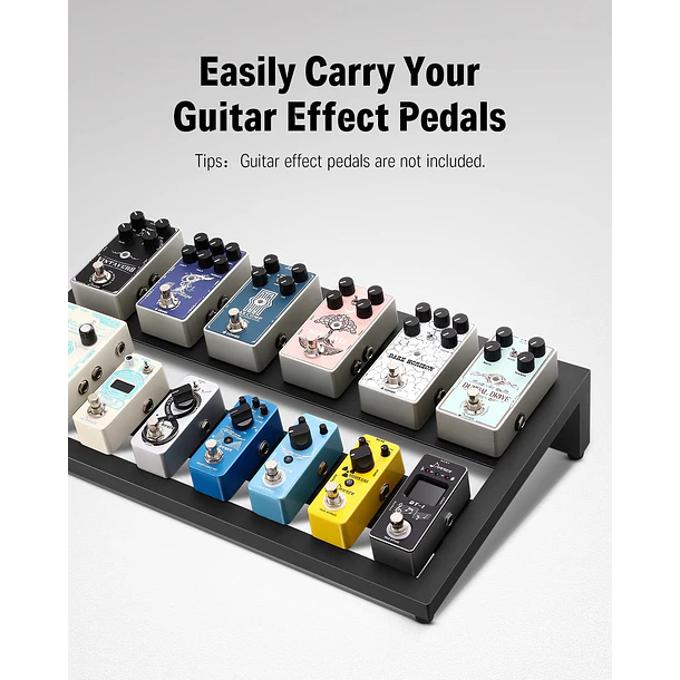 Donner DB-3 Pedalboard de Aluminio 50 x 29 cm para 6 a 8 Pedales con Bolso de Transporte EC916 3