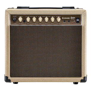 Donner DSK-15R Amplificador Combo de Guitarra con Reverb de Resorte Real y Parlante de 8 Pulgadas Beige EC7600