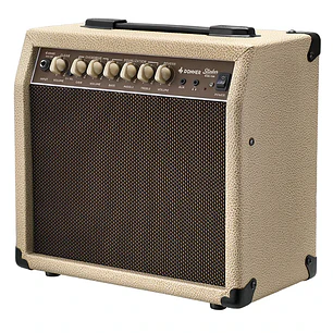 Donner DSK-15R Amplificador Combo de Guitarra con Reverb de Resorte Real y Parlante de 8 Pulgadas Beige EC7600