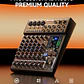 Donner DAM1000 Mezclador de Audio 10 Canales con Bluetooth 5.3 Compresor por Canal e Interfaz USB EC7680 - Miniatura 6
