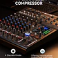 Donner DAM1000 Mezclador de Audio 10 Canales con Bluetooth 5.3 Compresor por Canal e Interfaz USB EC7680 - Miniatura 9
