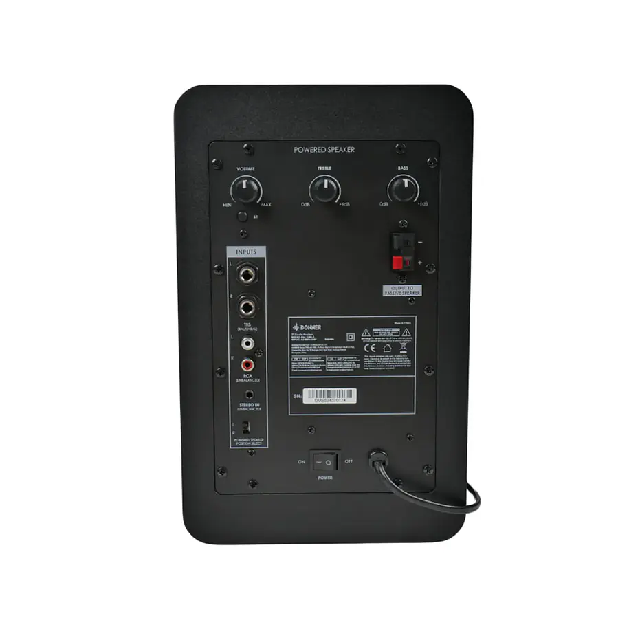 Donner DMS-5 Par Monitores de Estudio Activos 5 Pulgadas 100W con Bluetooth EC6872 3