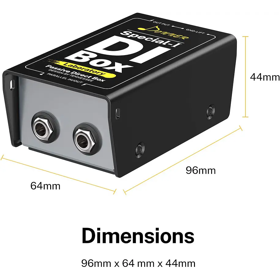 Donner Special-I Caja Directa Pasiva Mono con Transformador y Ground Lift EC1281 2