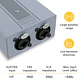 Donner EM2 Amplificador de Audífonos In-Ear Estéreo Recargable con Dos Entradas Independientes EC1302 - Miniatura 3