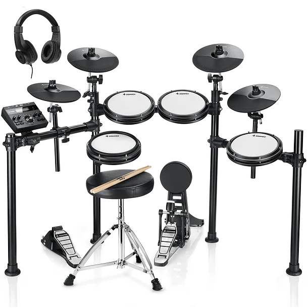 Donner DED-200X Batería Electrónica 8 Piezas de Malla con Caja Doble Zona y USB MIDI EC3134 1