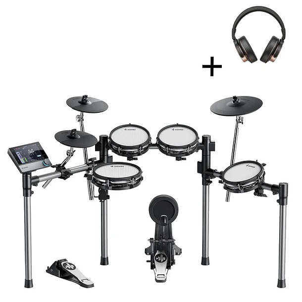 Donner BEAT Batería Electrónica de Malla con Ride Triple Zona y Módulo con Pantalla Táctil EC6983 3