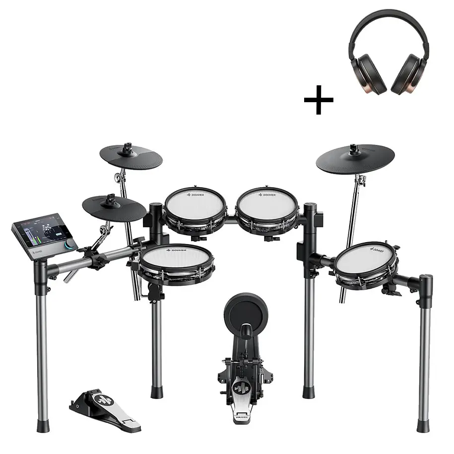 Donner BEAT Batería Electrónica de Malla con Ride Triple Zona y Módulo con Pantalla Táctil EC6983 3