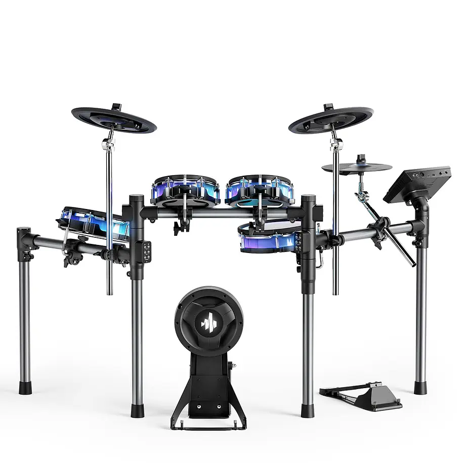 Donner BACKBEAT Batería Electrónica con Pantalla Táctil de 7 Pulgadas Luces LED y Bluetooth EC6878 2