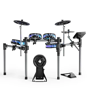 Donner BACKBEAT Batería Electrónica con Pantalla Táctil de 7 Pulgadas Luces LED y Bluetooth EC6878