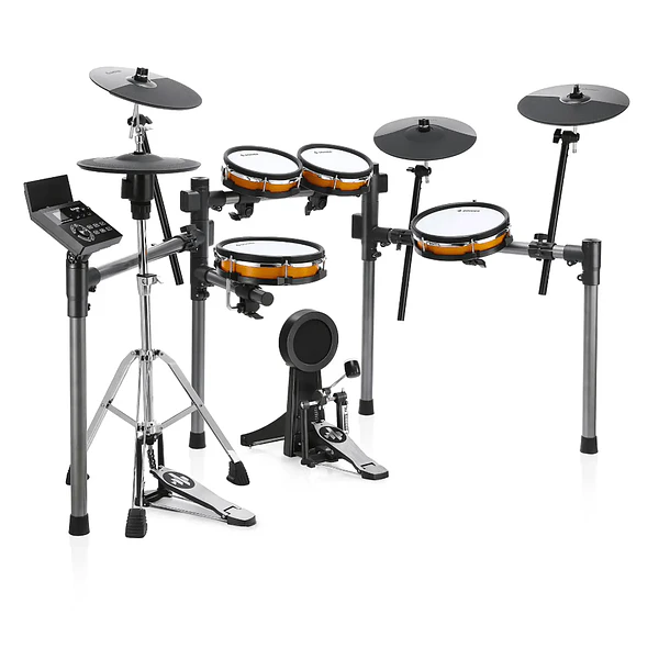 Donner Groove Ultra Batería Electrónica con Pads de Malla Doble Zona e Hi-Hat Independiente de 12 Pulgadas EC7248 1