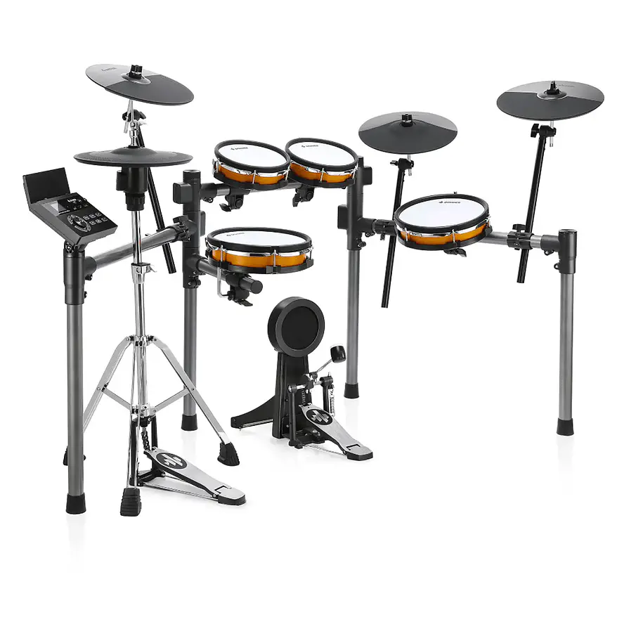 Donner Groove Ultra Batería Electrónica con Pads de Malla Doble Zona e Hi-Hat Independiente de 12 Pulgadas EC7248 1