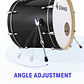 Donner EC6080 Batería Acústica 5 Piezas con Platillos Pads de Práctica y Herrajes - Miniatura 4