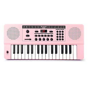 Donner DEK-32 Teclado Electrónico de 32 Mini Teclas para Niños y Principiantes Rosa EC7498