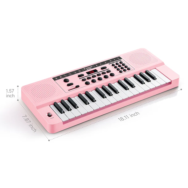 Donner DEK-32 Teclado Electrónico de 32 Mini Teclas para Niños y Principiantes Rosa EC7498 3