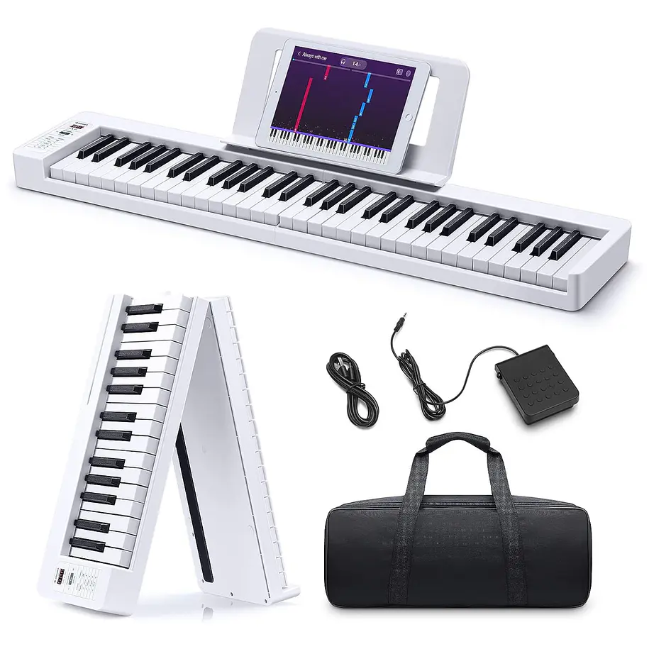 Donner DP-06 Teclado Digital Plegable 61 Teclas Semipesadas con Bluetooth y Batería Recargable EC6633 1