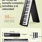 Donner DP-10 Piano Digital Plegable 88 Teclas Semipesadas Ultracompacto con Bluetooth EC6856 - Miniatura 4