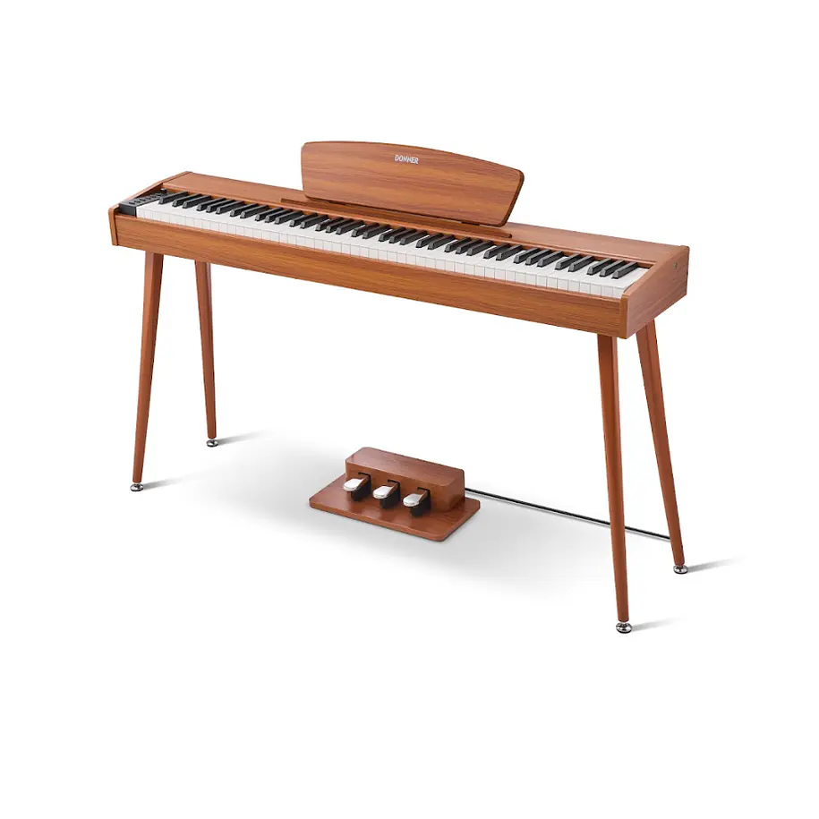 Donner DHP-100 PRO Piano Digital 88 Teclas con Mueble y 3 Pedales Madera EC7464 4