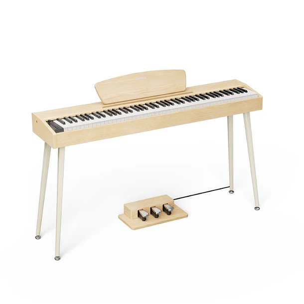 Donner DHP-100 PRO Piano Digital 88 Teclas con Mueble y 3 Pedales Beige EC7462 1