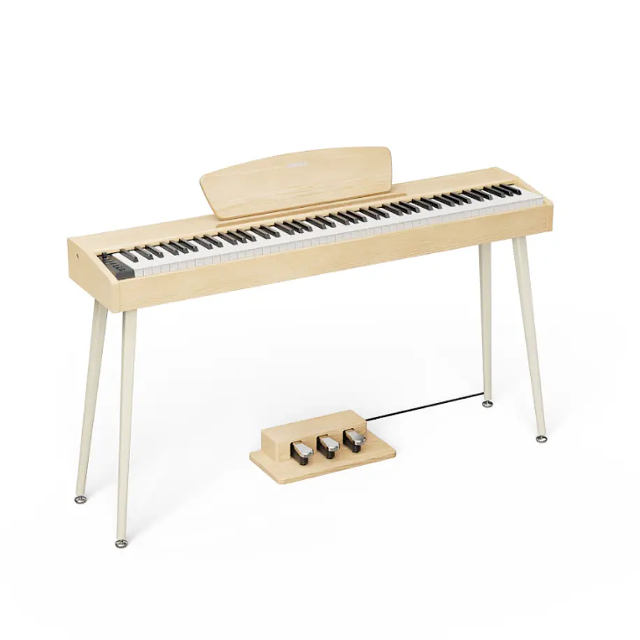 Donner DHP-100 PRO Piano Digital 88 Teclas con Mueble y 3 Pedales Beige EC7462 1