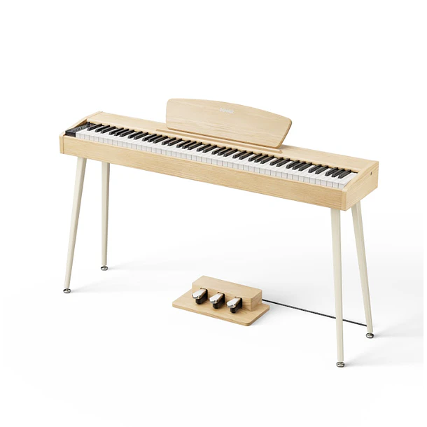 Donner DHP-100 PRO Piano Digital 88 Teclas con Mueble y 3 Pedales Beige EC7462 2