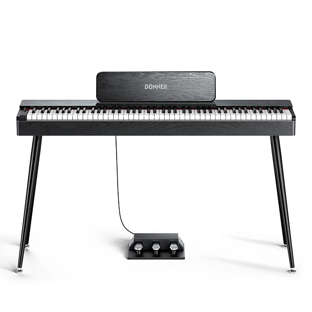 Donner OURA S100 Piano Digital 88 Teclas Acción de Martillo Graduada con Mueble Negro EC7134 1
