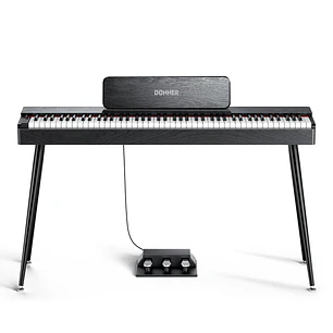 Donner OURA S100 Piano Digital 88 Teclas Acción de Martillo Graduada con Mueble Negro EC7134