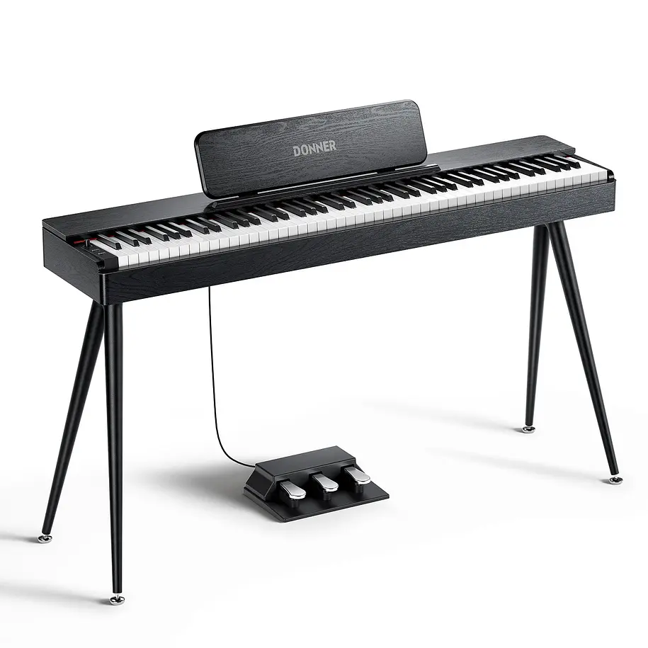 Donner OURA S100 Piano Digital 88 Teclas Acción de Martillo Graduada con Mueble Negro EC7134 2