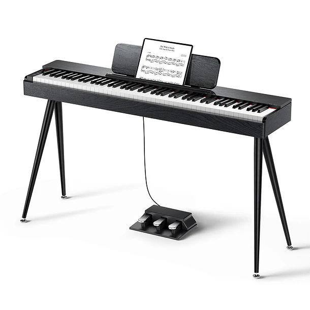 Donner OURA S100 Piano Digital 88 Teclas Acción de Martillo Graduada con Mueble Negro EC7134 12